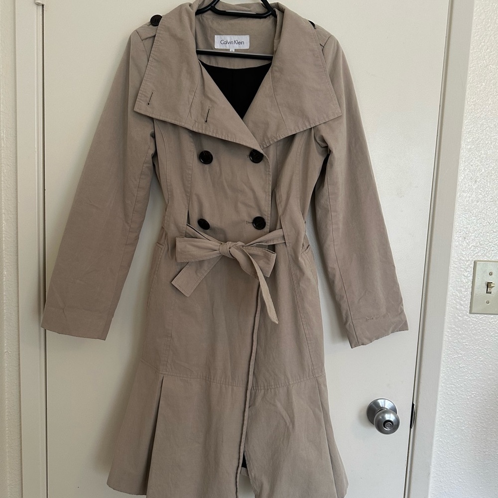 Calvin Klein Women's Trench Coat - Tan